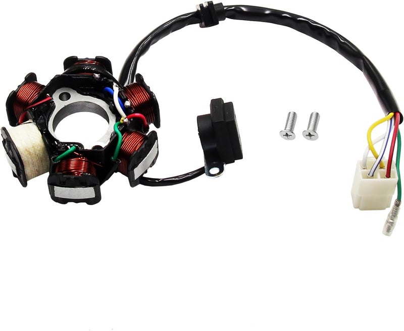 Greesp 6 Coil 5 Wires Stator for GY6 50cc 110cc 125cc 150cc Dirt Bike Scooter ATV Go Kart Moped - Image 2